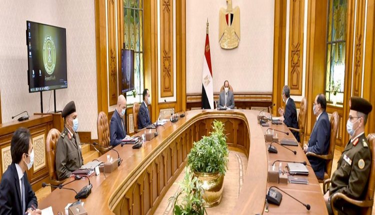 الرئيس السيسي خلال الاجتماع