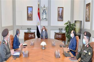 الرئيس السيسي في أحد اجتماعات متابعة عملية التحول الرقمي
