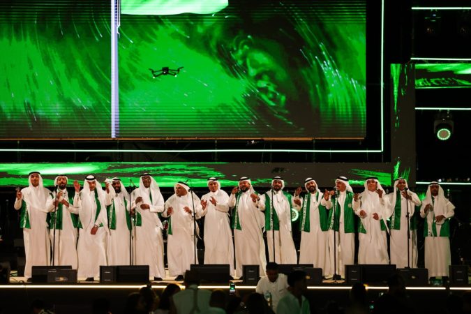 احتفال إعمار باليوم الوطني السعودي بمراسي