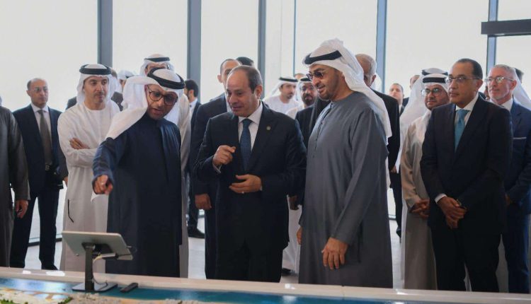 السيسي ومحمد بن زايد يشهدان إطلاق مشروع رأس الحكمة