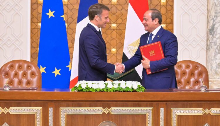 جانب من توقيع مذكرات التفاهم بين مصر وفرنسا