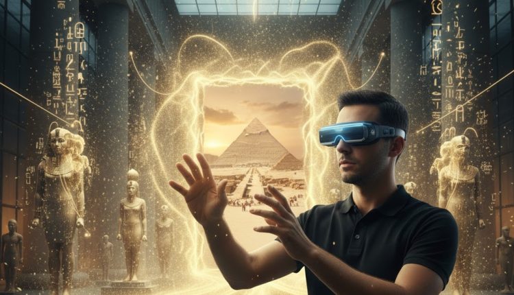 The augmented reality experience at the Grand Egyptian Museum